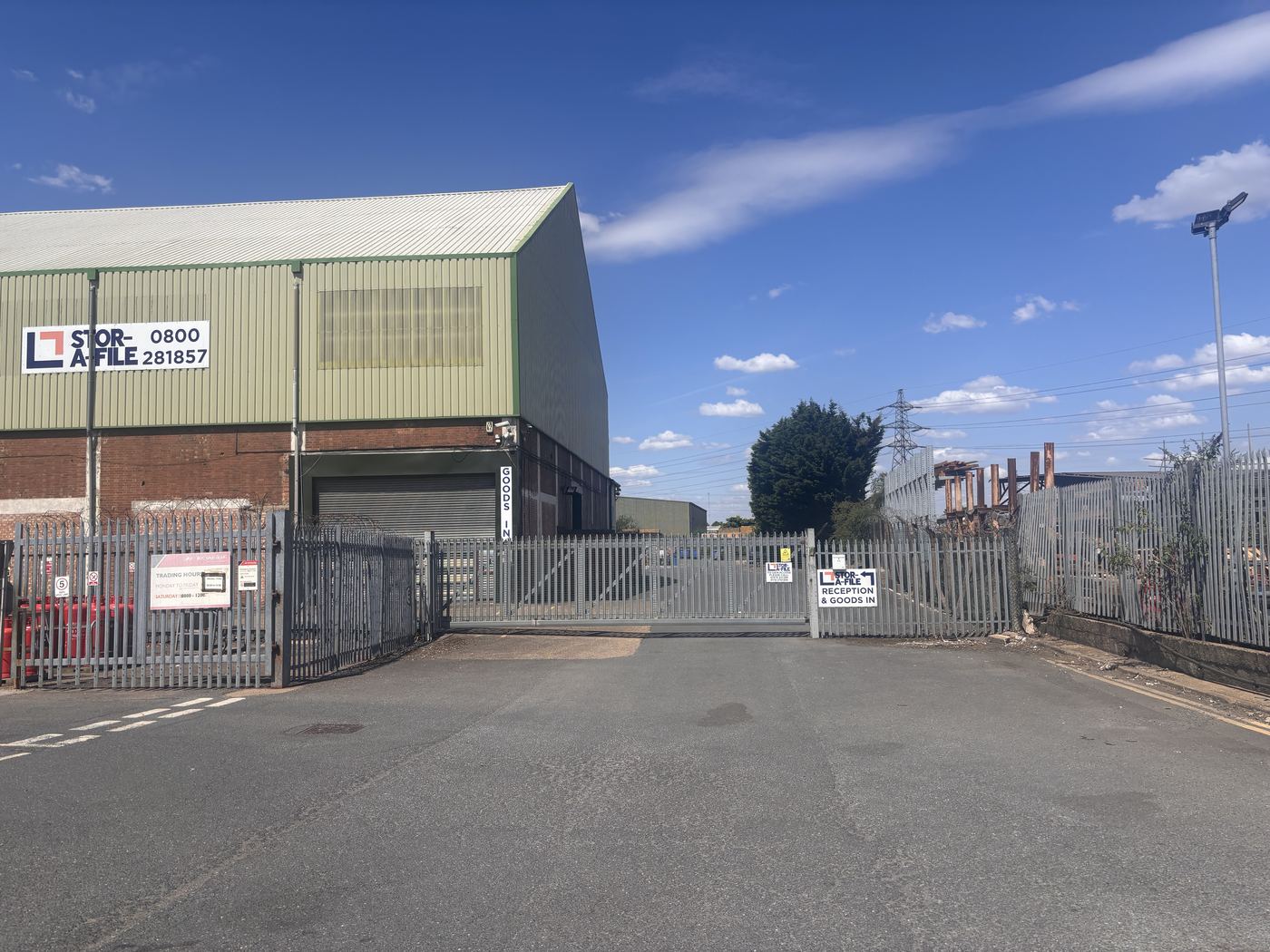 Records handled at a Stor-a-File facility serving Birmingham