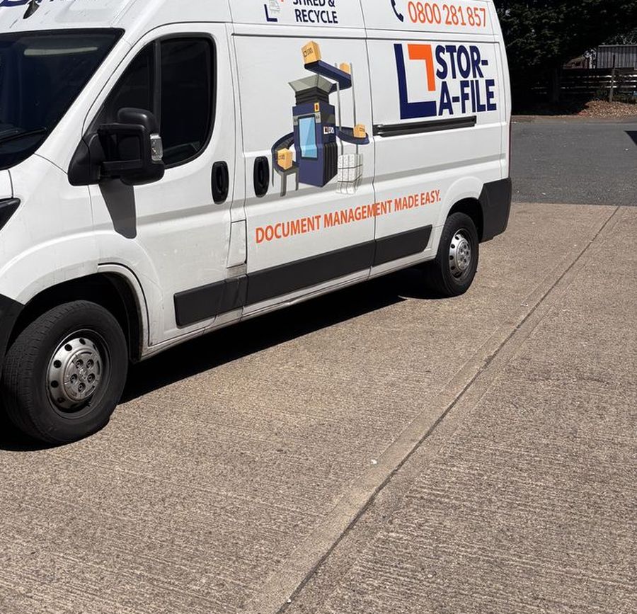 Stor-a-File collection vehicle serving London